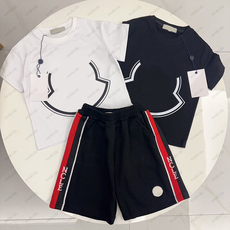 Child Summer T-Shirt Shorts Set Kids Designer Clothes Sets Children Pure Cotton Tees Short Sleeve Baby Girls Outdoor Fashion Sportwears Outfits CXD2504281F12