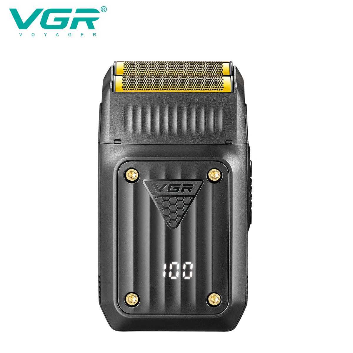 VGR Razor Professional Shaver Electric Beard Trimmer Digital Display Razor Reciprocating Razor Rechargeable Shaver for Man V-363 C251128