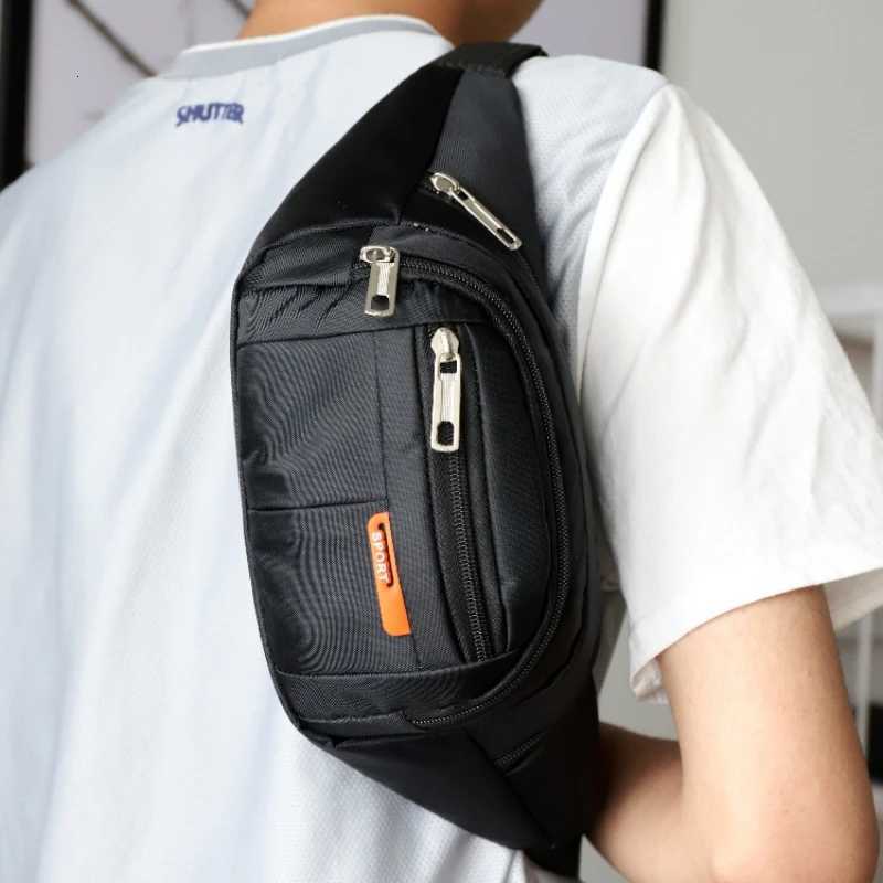 Outdoor Leisure Business Mens Waist Bag Waterproof Running and Cycling Sports Bag Sturdy and Durable Chest BagT251128