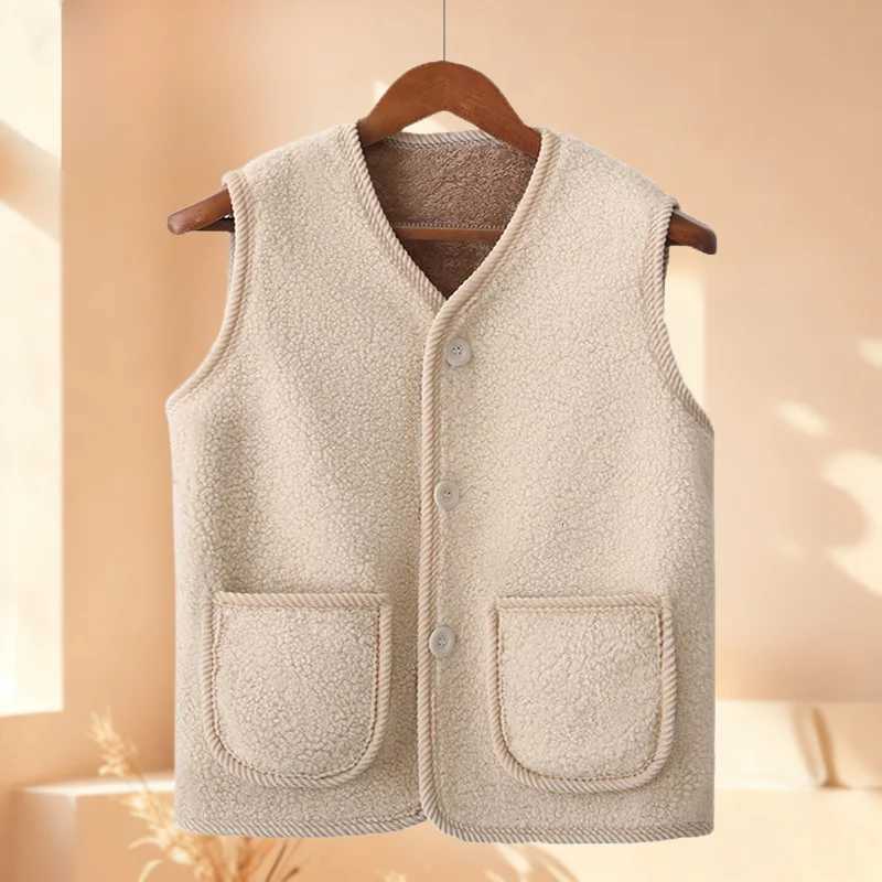 Winter Warm Fleece Vest Thickened Lamb Wool Waistcoat for Women Autumn and Winter Plus Size Insulated Outerwear Cozy SleevelessT251128