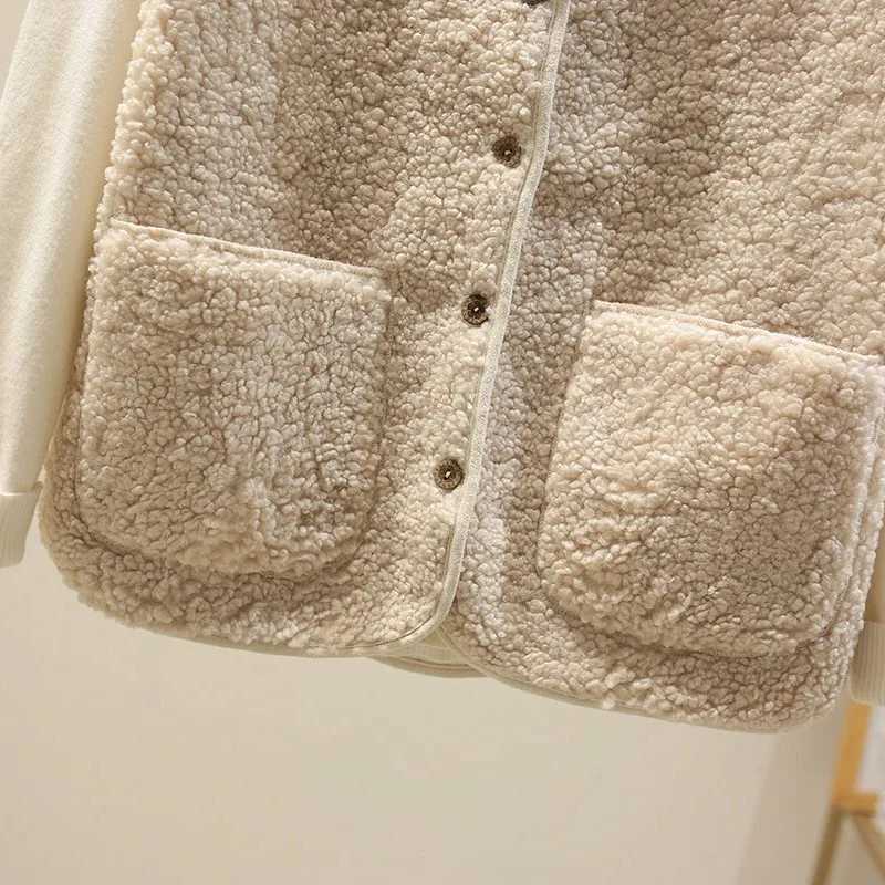 Loose Casual Sleeveless Wool Vest Top Fashion Women Single-breasted Vests Jacket Fall Outerwear Solid Versatile Trendy Vest CoatT251128