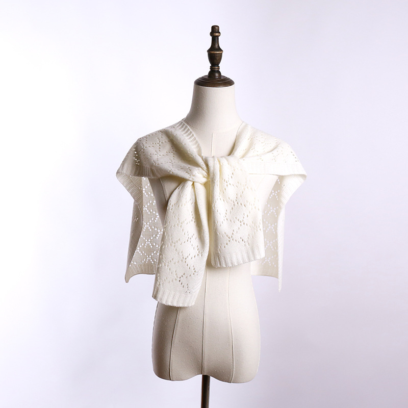 K559 Internet celebrity shawl hot summer women's outer wear air-conditioned room shoulder shoulder guard waistcoat versatile knitted hollow scarf