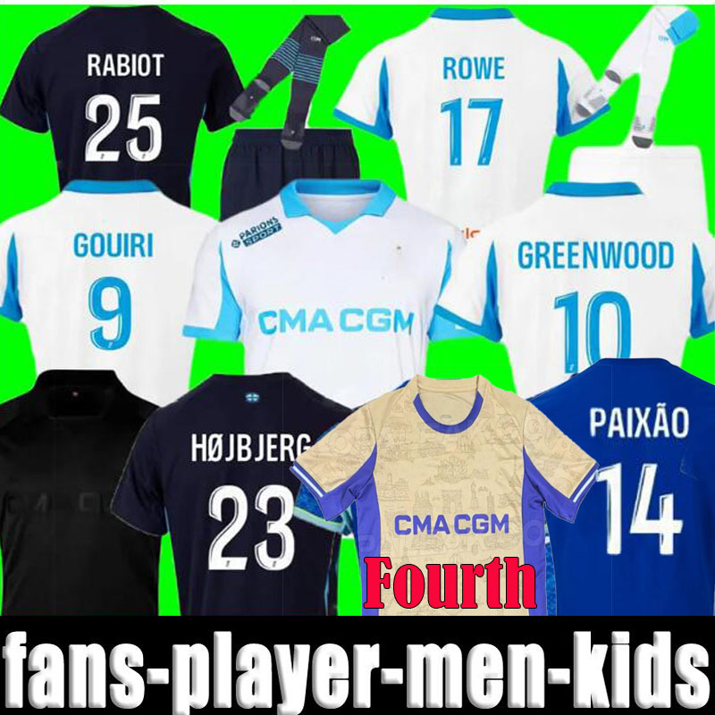 25 26 maillot de foot GREENWOOD soccer jerseys RABIOT MEDINA PAIxao MAUPAY OUNAHI harit marseilL e 2025 2026 OM man KIDS football shirt hommes enfants GOUIRI ANGEL