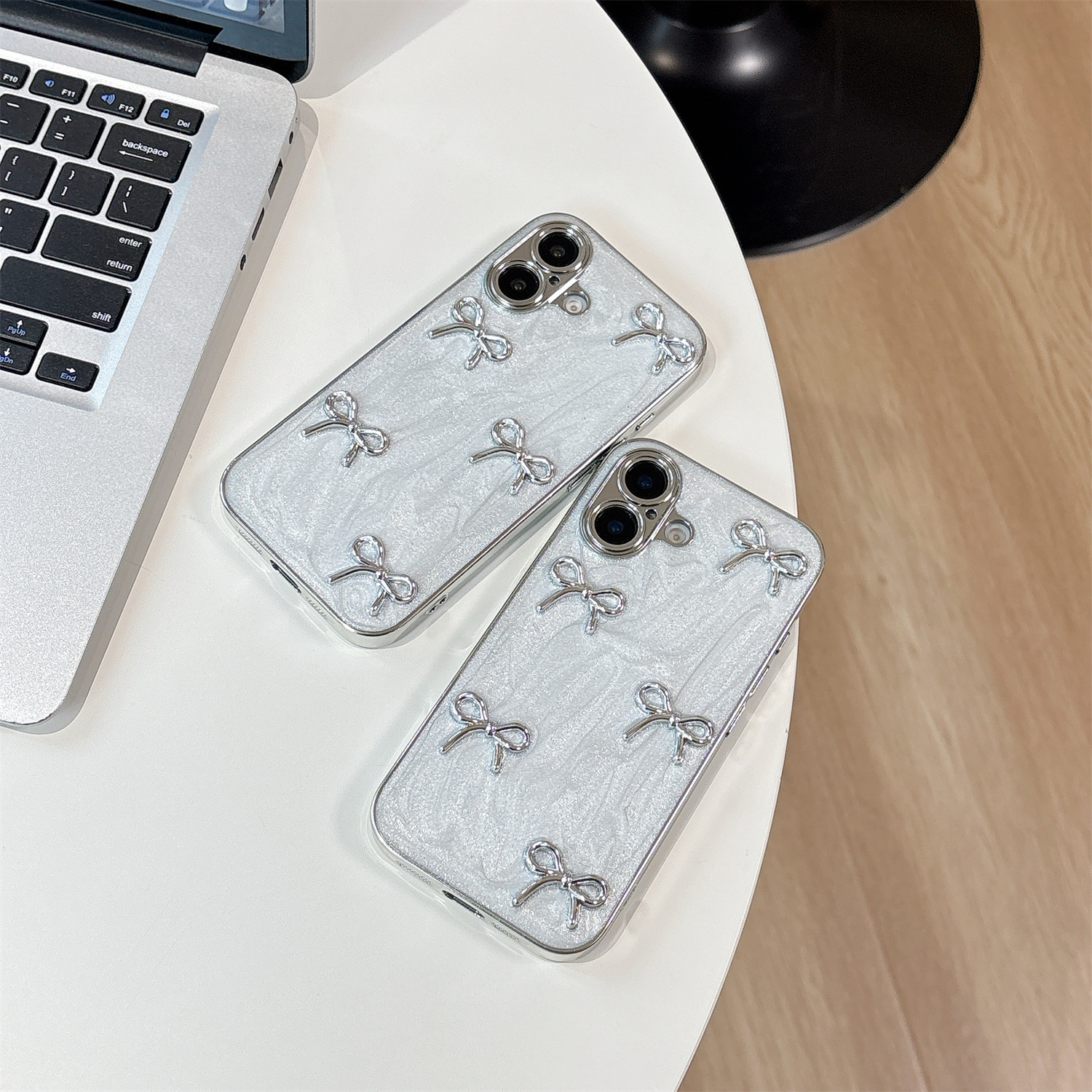 Electroplated Edge Diamond Butterfly Phone Case iPhone 17 Pro Max Compatible with Apple 16/15 Bowknot 3D New