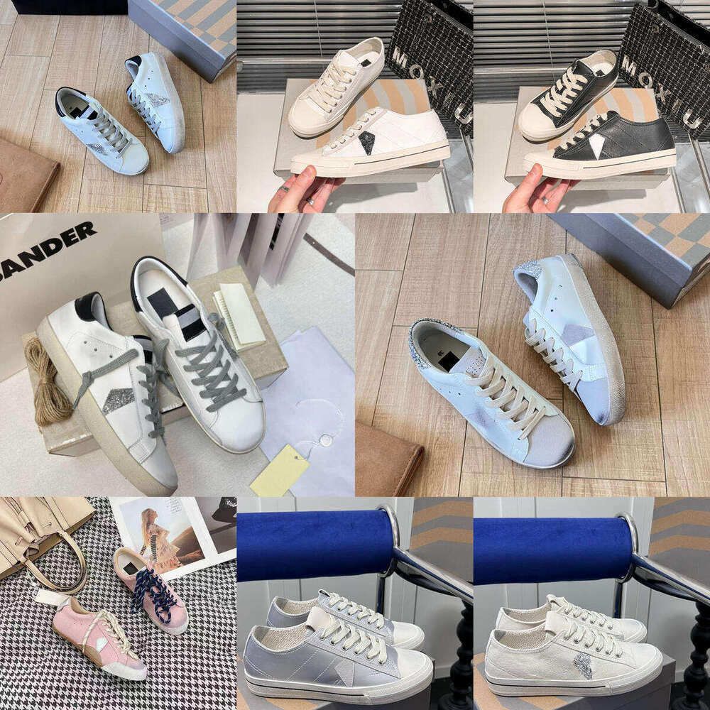 Top Quality Designer Shoes golden True-star Old Loafers Super-star Leather Italy Dirty Pure-star Brand Women Men Trainers Sneakers 35-44