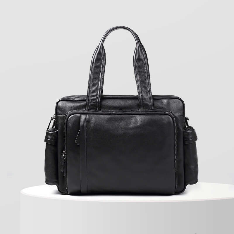 Luxury Bag Designer New Genuine Leather Casual Tote Briefcase Fashion Business Travel Bag Large Capacity Men S Handbag