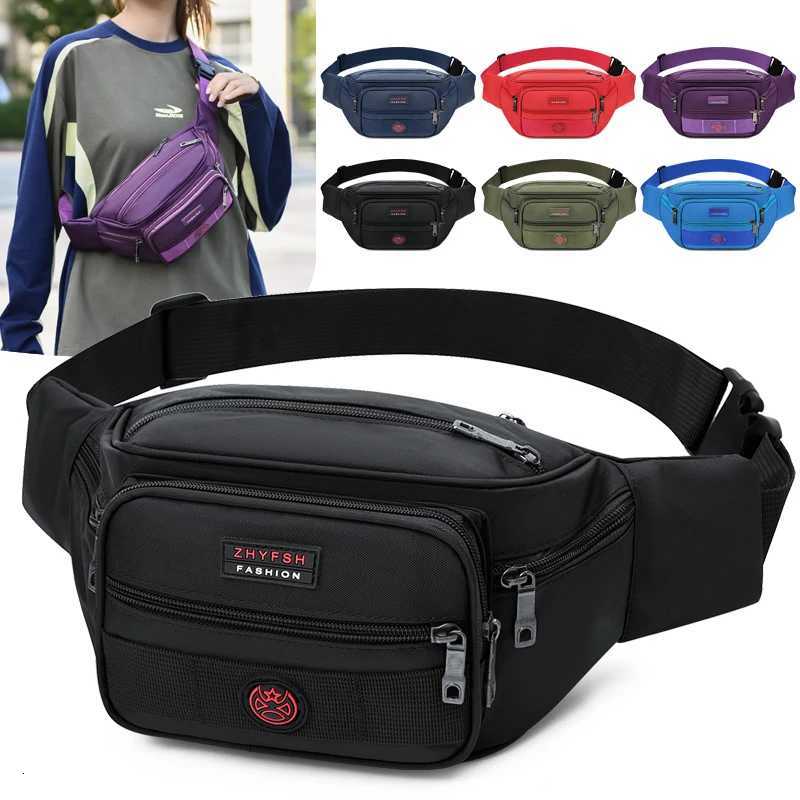 Unisex Multifunctional Waist Bag Large Capacity Waterproof Oxford Business Pack Trendy Crossbody Chest Bag for Travel WorkT251128