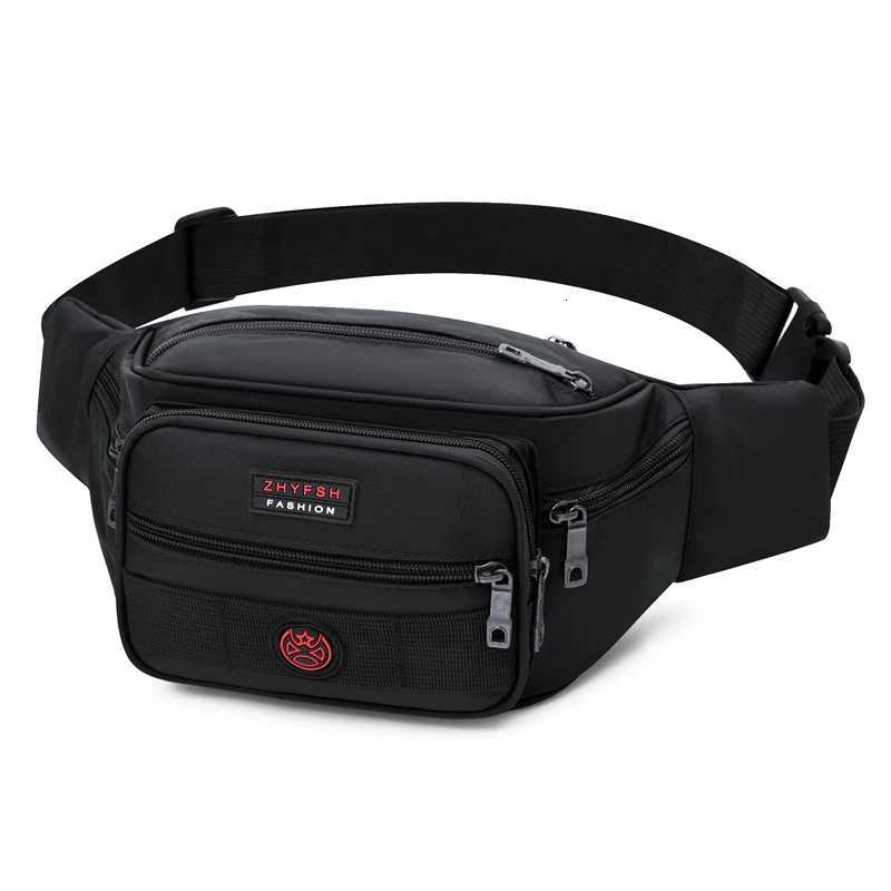 Unisex Multifunctional Waist Bag Large Capacity Waterproof Oxford Business Pack Trendy Crossbody Chest Bag for Travel WorkT251128