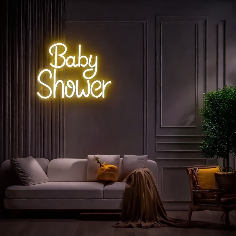 Baby's Birthday Party Decoration - Multihued Plaster Bath Signal LED Display