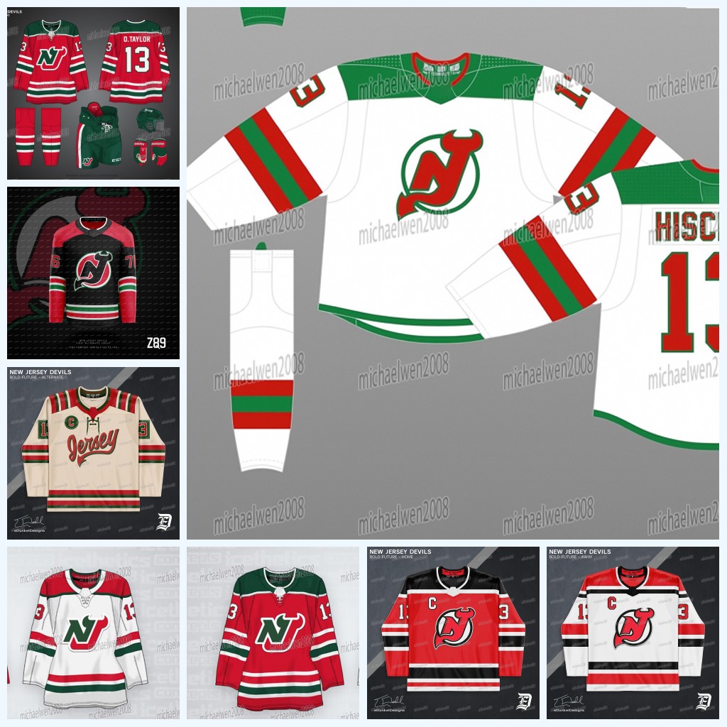 Jack Hughes Devilss 2025-26 Concept Jersey Nico Hischier Jesper Bratt Timo Meier Luke Hughes Simon Jacob Markstrom