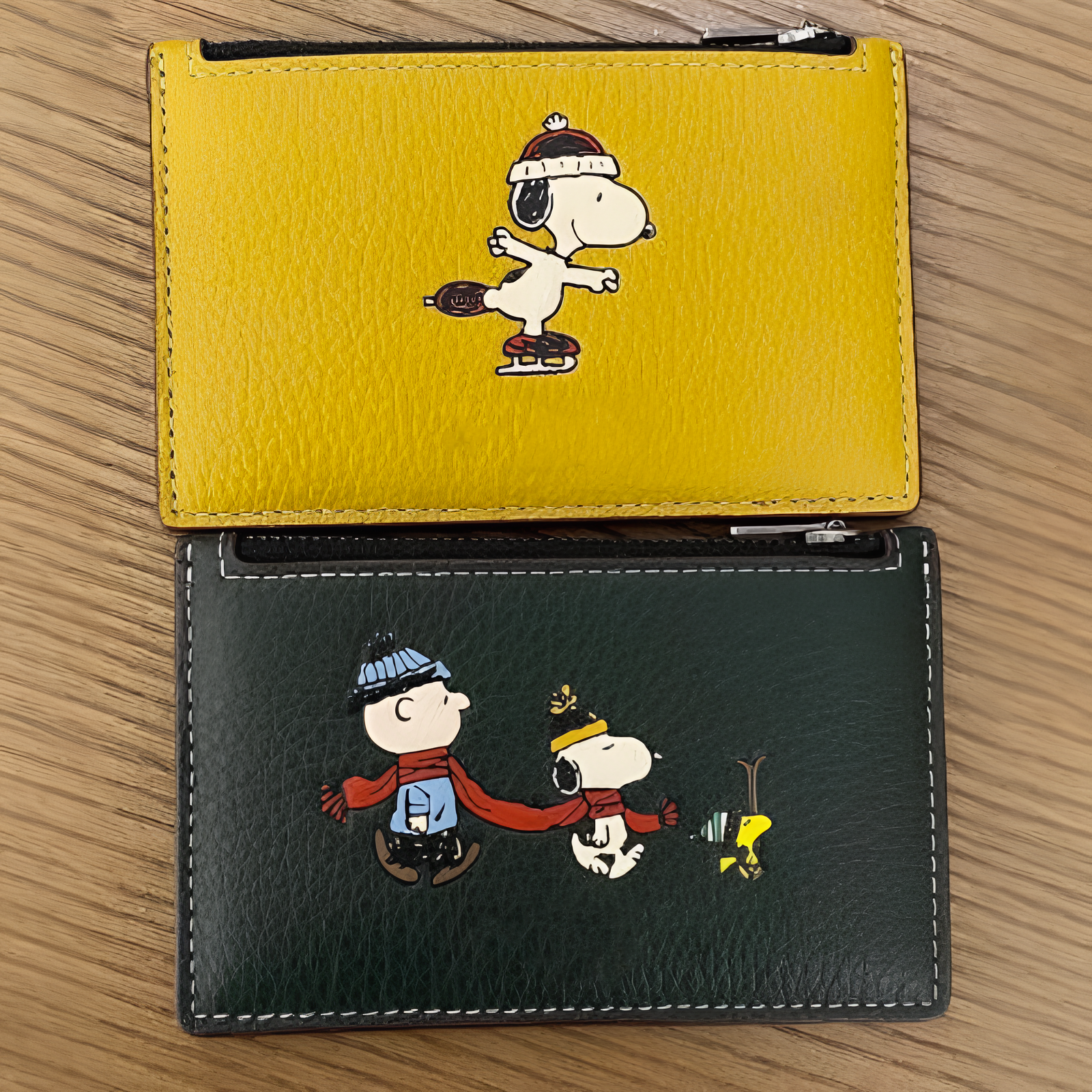 New Fashion Dark green Yellow Card Holder Zipper Multi functional Wallet designer wallet card