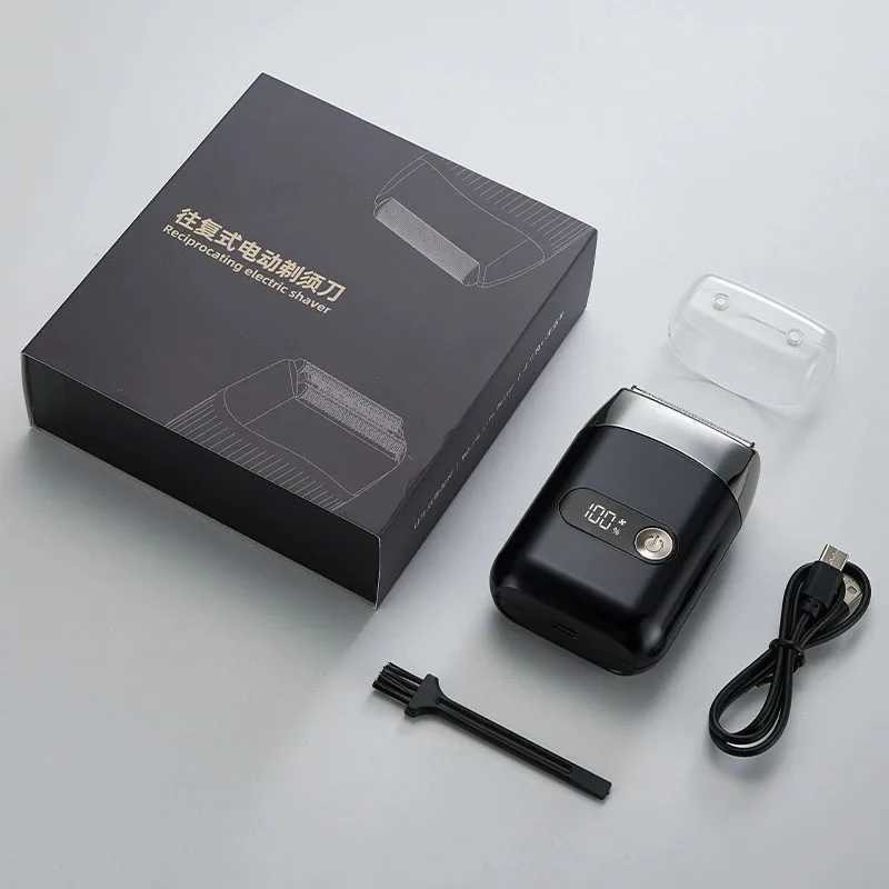 MOTA Mini Electric Shaver Digital Display Two-speed Adjustable TYPE-C Charging Shaver Three-headed Shaver C251128