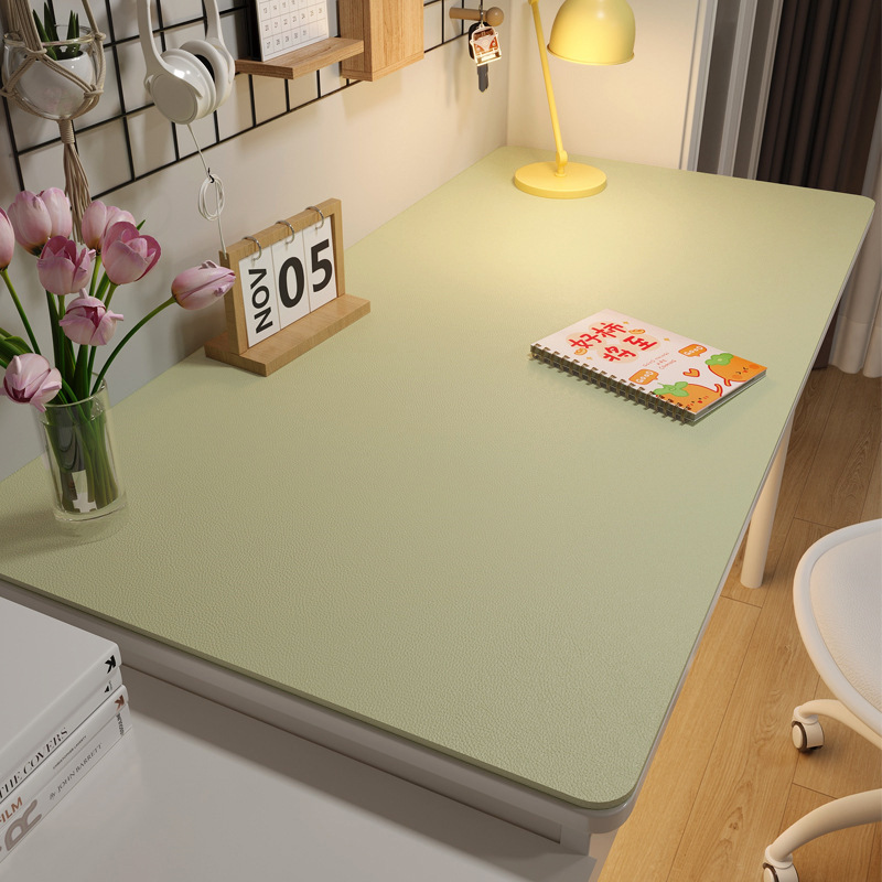 B438 ring protection eye desk mat student leather solid color coffee table mat oil proof table cloth study computer desk mat non-slip