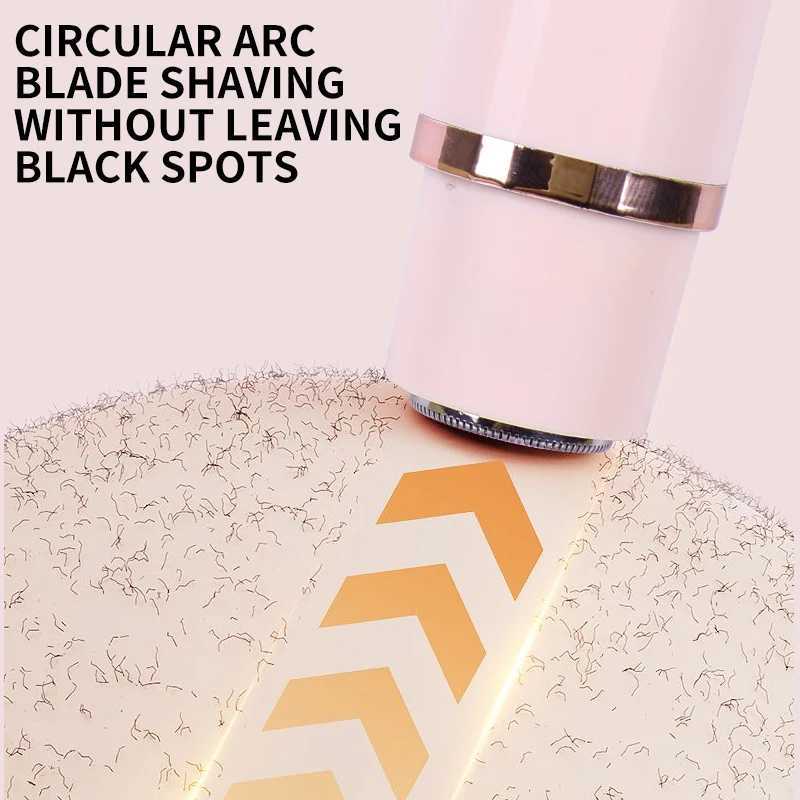 2-in-1 Epilator Shaver for Women - Rechargeable Cordless Electric Hair Removal Device Full Body Painless Sensitive Skin Care C251128
