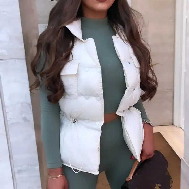 Light Down Vest Coat Women Bodywarmer Vest Windproof Lightweight Waistcoat Female White Gilets Windbreaker Down Coat JacketT251128