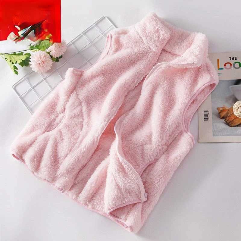 Fleece Vest Tank Tops Women Autumn Winter Zipper Sweatshirt Sleeveless Jacket Cardigan Warm Streetwear Waistcoats Cute NewT251128