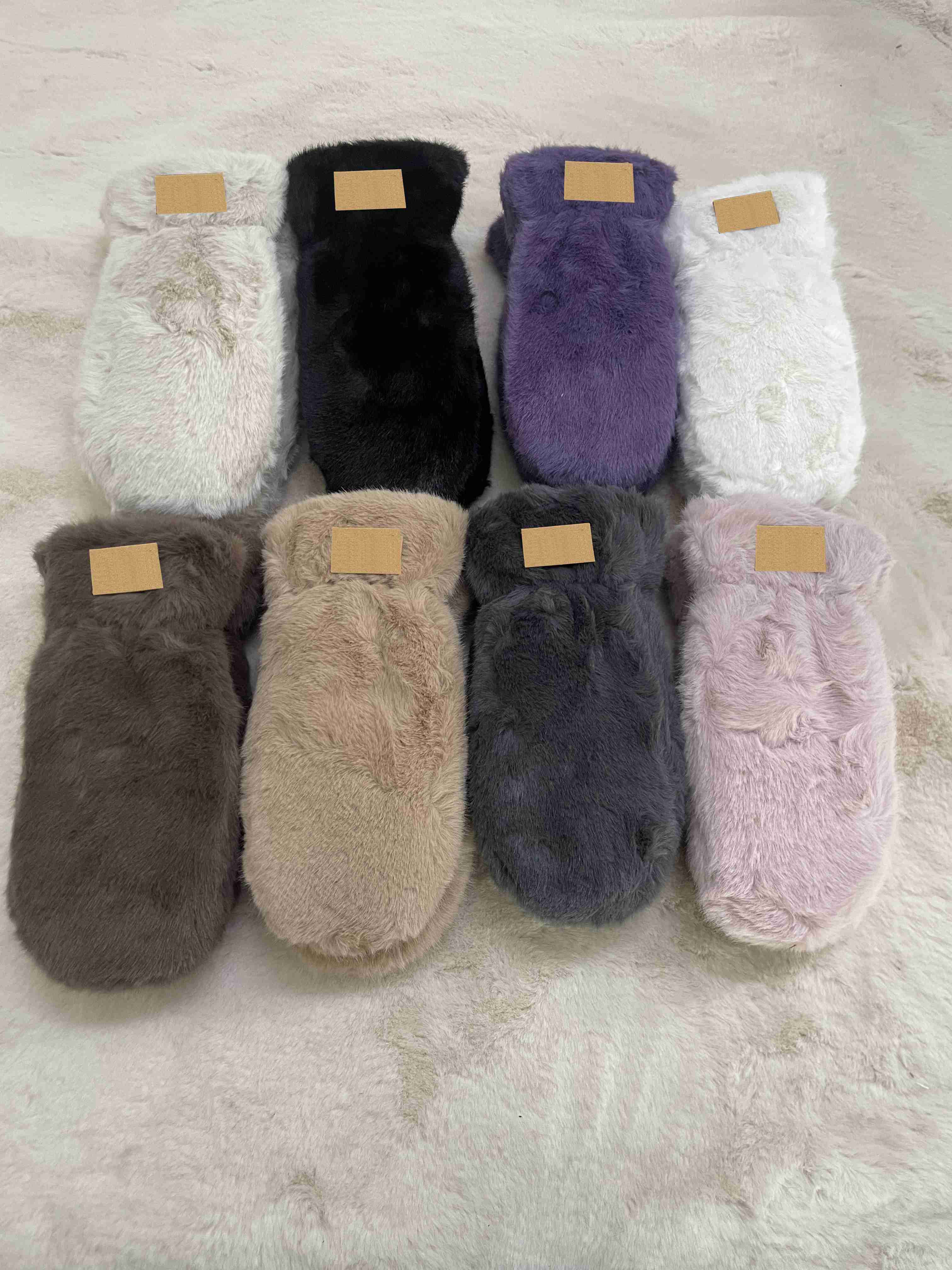 Five Fingers Gloves 1pcs autumn winter mens twine and fleece Outdoor fuzzy Leopard print fashion Five Fingers Glove fleece-lined Cycling sport Mittens pink 8color