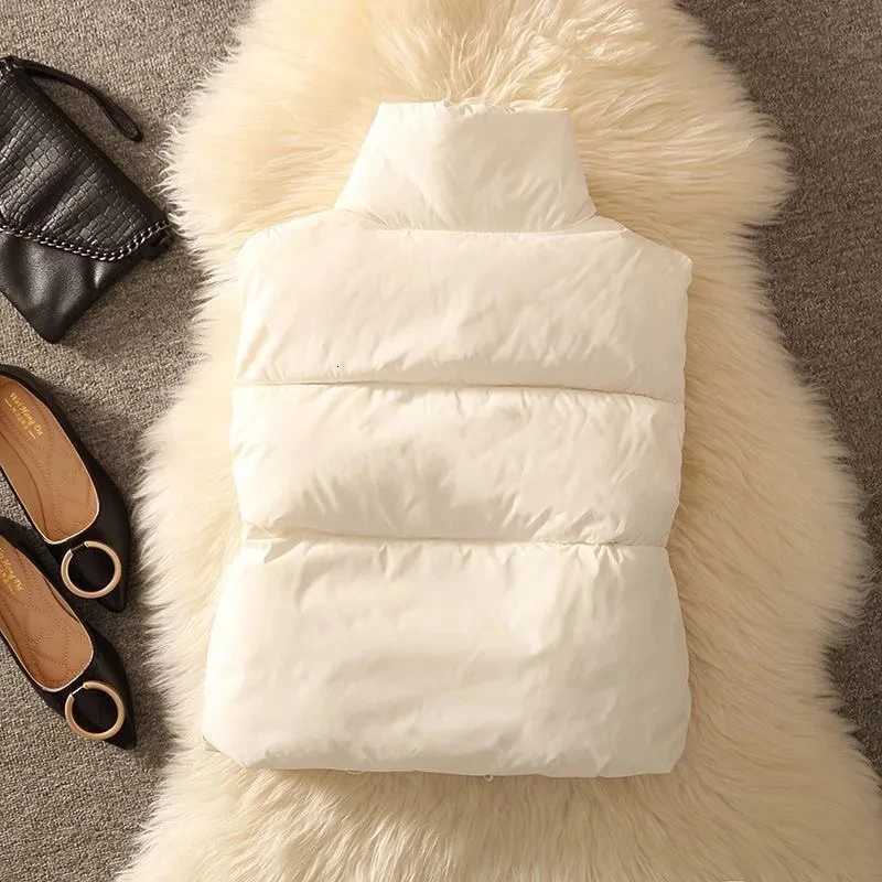 Womens Coat Korean Style Long Black Natural Down Vest Jacket for Women Puffer Sleeveless Vests Jackets Winter 2024 Ultra LightT251128