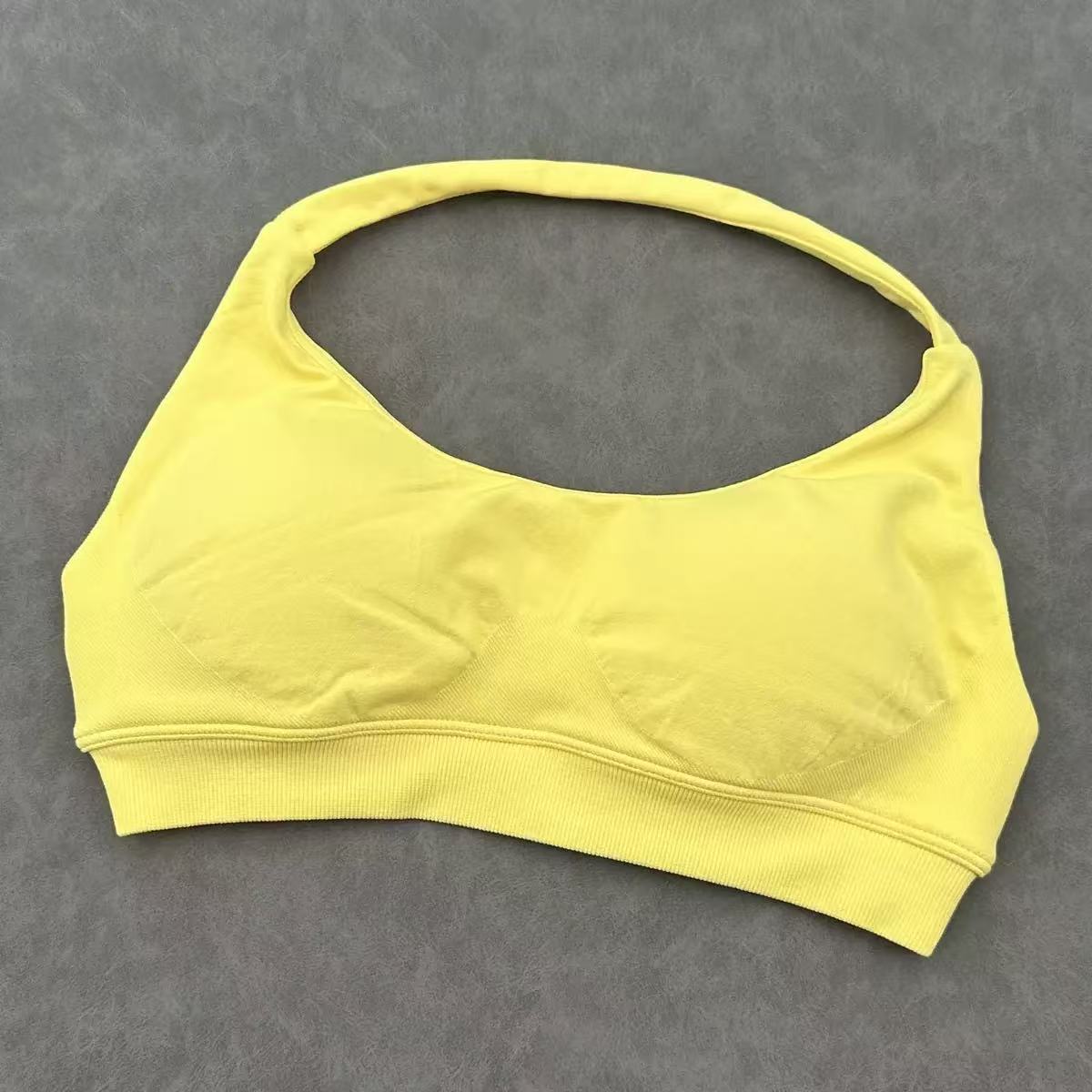 Impact Gym Women 2 Piece Strappy Bra High Waist Workout Scrunch Shorts Sports Suit Fiess Clothes Seamless Yoga Set Backless Tops Outfit