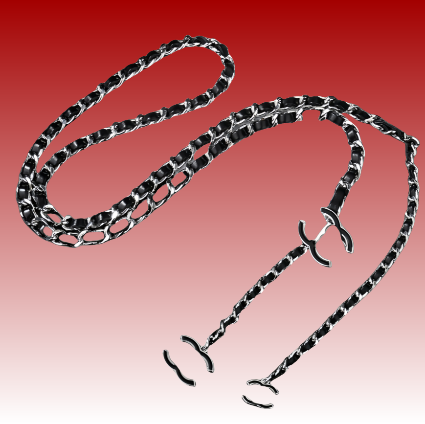 cc belt designer Chain Belt For Women Golden Sier Metal Waistband Girdle