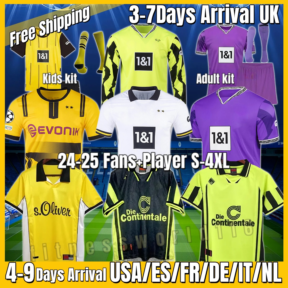2024 25 DodGeRs Soccer Jerseys BRANDT Dortmund Retro 88 89 94 96 97 95 98 REYNA DoRTmUNdS SULE ANTON HALLER Fans Player Version Football Shirt EMRE CAN Men Kids Kits S-4XL