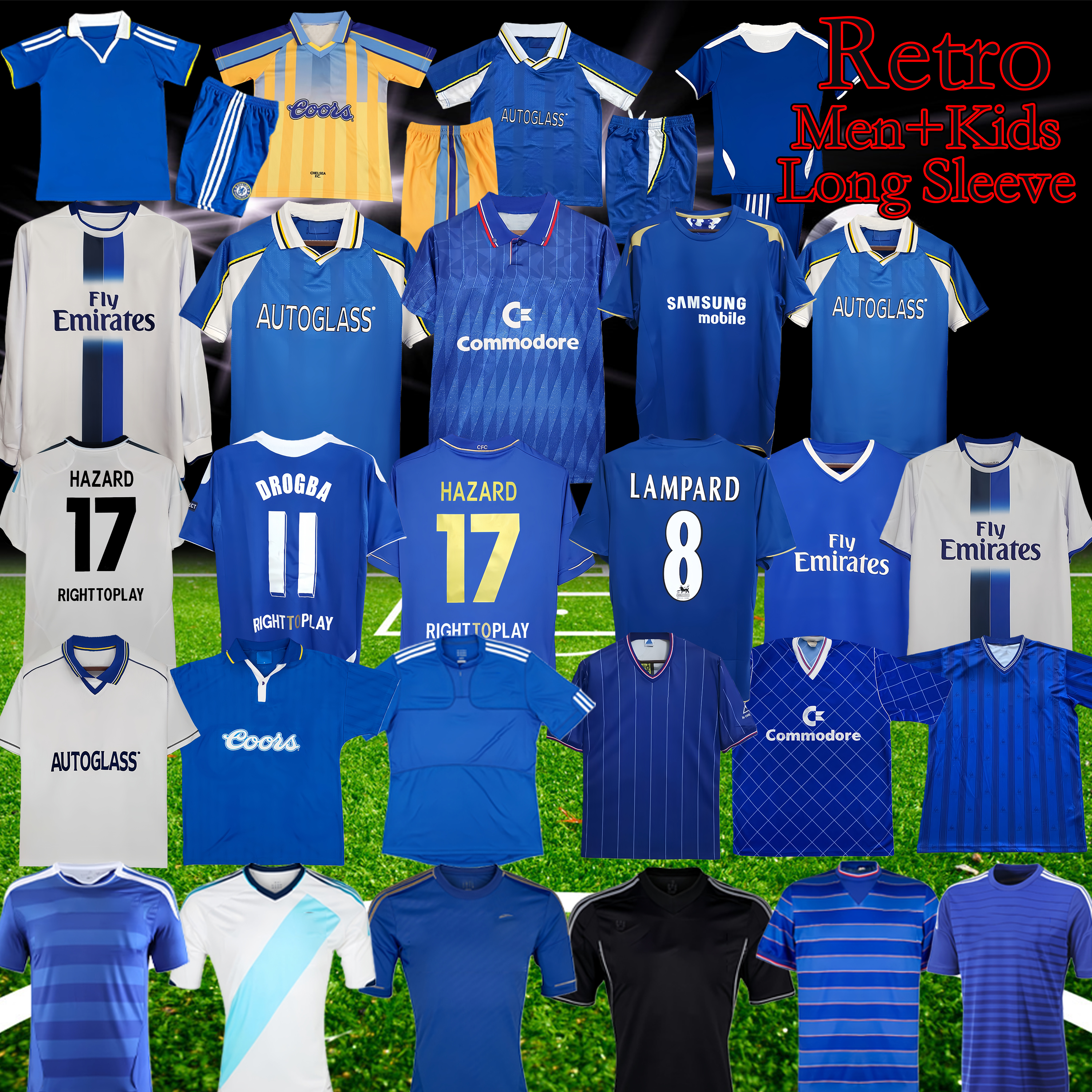CFC 2011 Retro Soccer Jersey Chelseasea Lampard Torres Drogba 11 12 13 Finals 94 95 96 97 98 99 111 Football Shirts Camiseta WISE 03 05 06 07 08 ZOLA Vialli 07 08 01 03 HUGHES