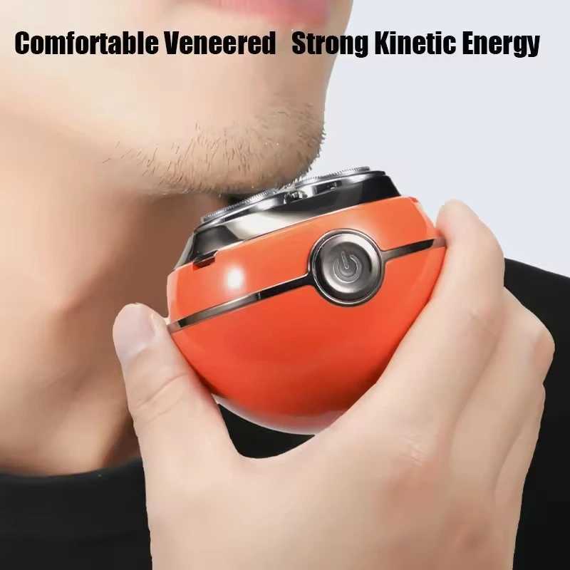 Komingdon Round Head Electric Shaver for Men Portable Waterproof Rechargeable Shaver Travel Beard Trimmer Gift for Him C251128