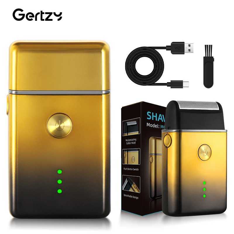 Mens electric shaver reciprocating aluminum foil shaver USB rechargeable beard shaver portable shaver for travel C251128