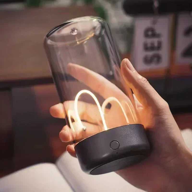 Portable USB quantum wire ambient magnetic light bedroom mood night light bedroom bedside lamp studyNew Year gifts M251128