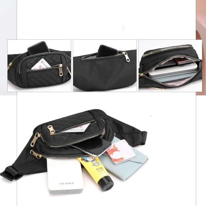 Simple Nylon Waist Bag Multi Zipper Chest Bag Casual Crossbody Fanny Pack For Outdoor Sport Running Hiking CyclingT251128