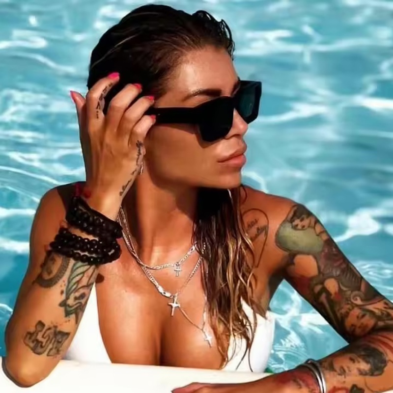 Anti Blue Light Gaming Glasses Optical Computer Work Daily Anti-Glare Blocking RX Myopia Sunglasses Retro Punk Oversized Square Women Men, CB Fashion 