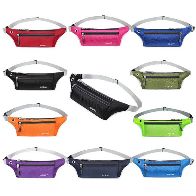 1pc Professional Running Zip Bag Waterproof Sports Chest Shoulder Bags Belt Bum Pouch Unisex Waistbag Hiking Outdoor AccessoriesT251128