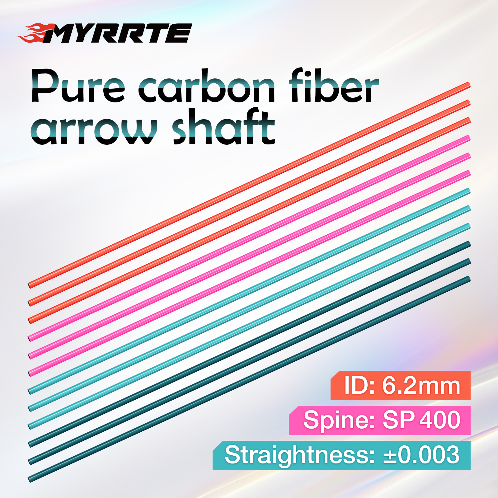 Carbon Shaft DIY 12Pcs 31-inch +/-.003 Straightness Spine 400 Pure Carbon Arrow Shaft Arrows Hunting Shooting Shaft Can Be Customized