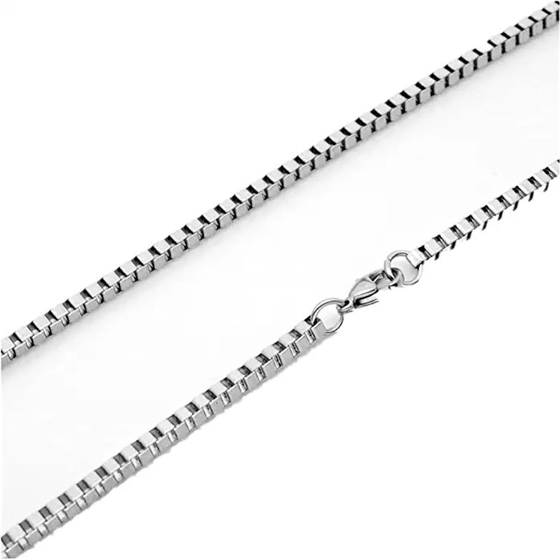 Xinghe 6 types of stainless steel Cuban Figaro square Ro wheat chains, and matching chains