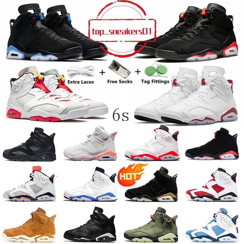 Designer Basketball Shoes 6 6s j6 shoes sneakers Cool Grey Midnight Navy Carmine Olive Blue Electric Green Bordeaux White Red Oreo Mens Trainers Sport hots saless
