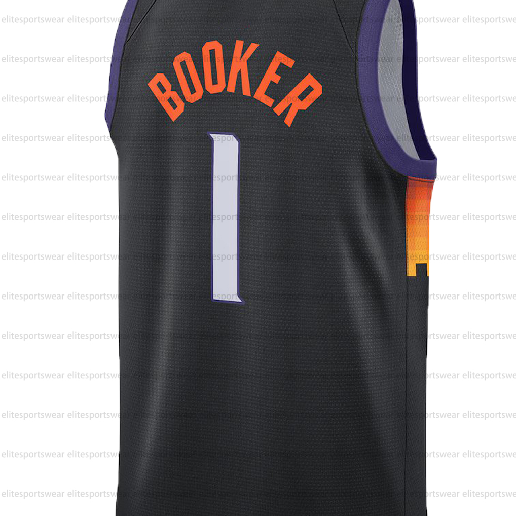1 Booker Durant Allen Brea Brooks Dunn Fleming Gillespie 2025/26 City Edition Basketball Jerseys Custom