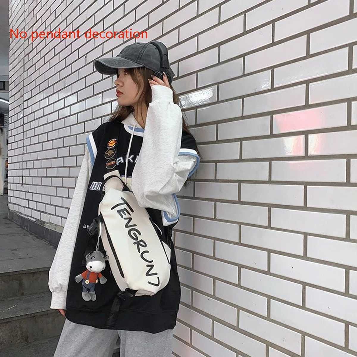 Mens and Womens Trendy Brand Fashion Waterproof Chest Bag Sports Student Waist Bag Lightweight Couples Shoulder BagT251128