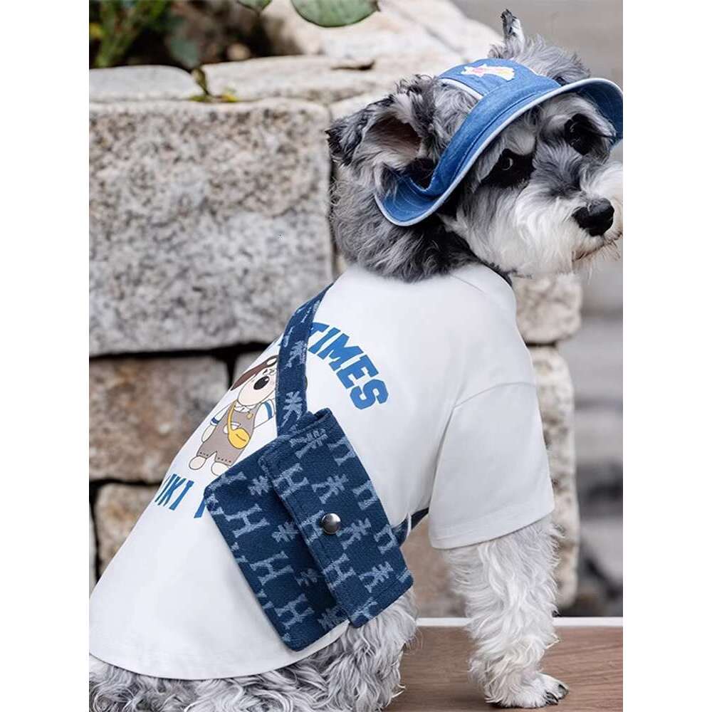 Clothes Thin T-shirt Pet Bibi Bear Schnauzer Teddy Marzis Small Dog Summer Hoodie