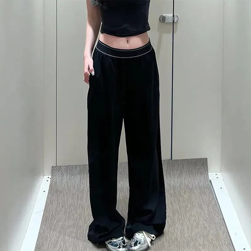 Designer Yoga Pants Gym Clothing Women Sports High-Waist Full-length Dance StudioTrousers Straight-Leg Suit Up Pant Jogger Sweatpants Wrinkle-resistan