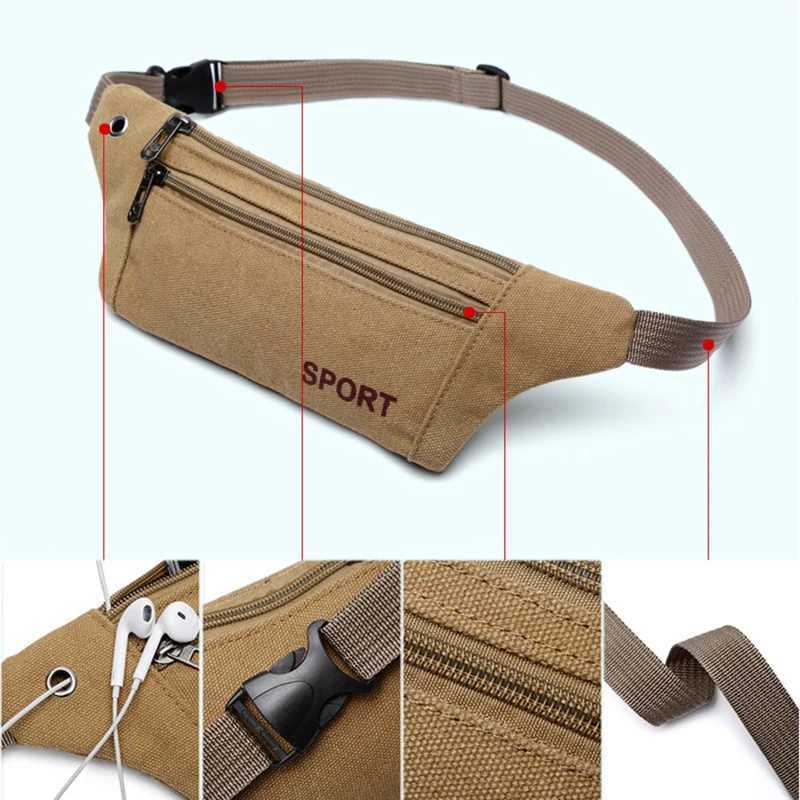 Women Men Fanny Pack Waist Belt Bag Nylon Purse Travel Camping Hiking Pocket Belly Pouch for Phone CoinsT251128