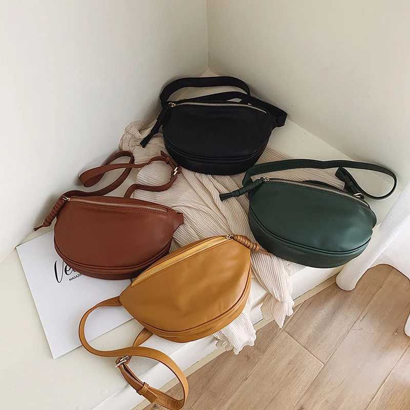 fashion simple Shoulder Crossbody Bag 2025 new Women Chest Pack Phone purse Casual Shopping Waist Bag soft PU ladies Fanny BagT251128