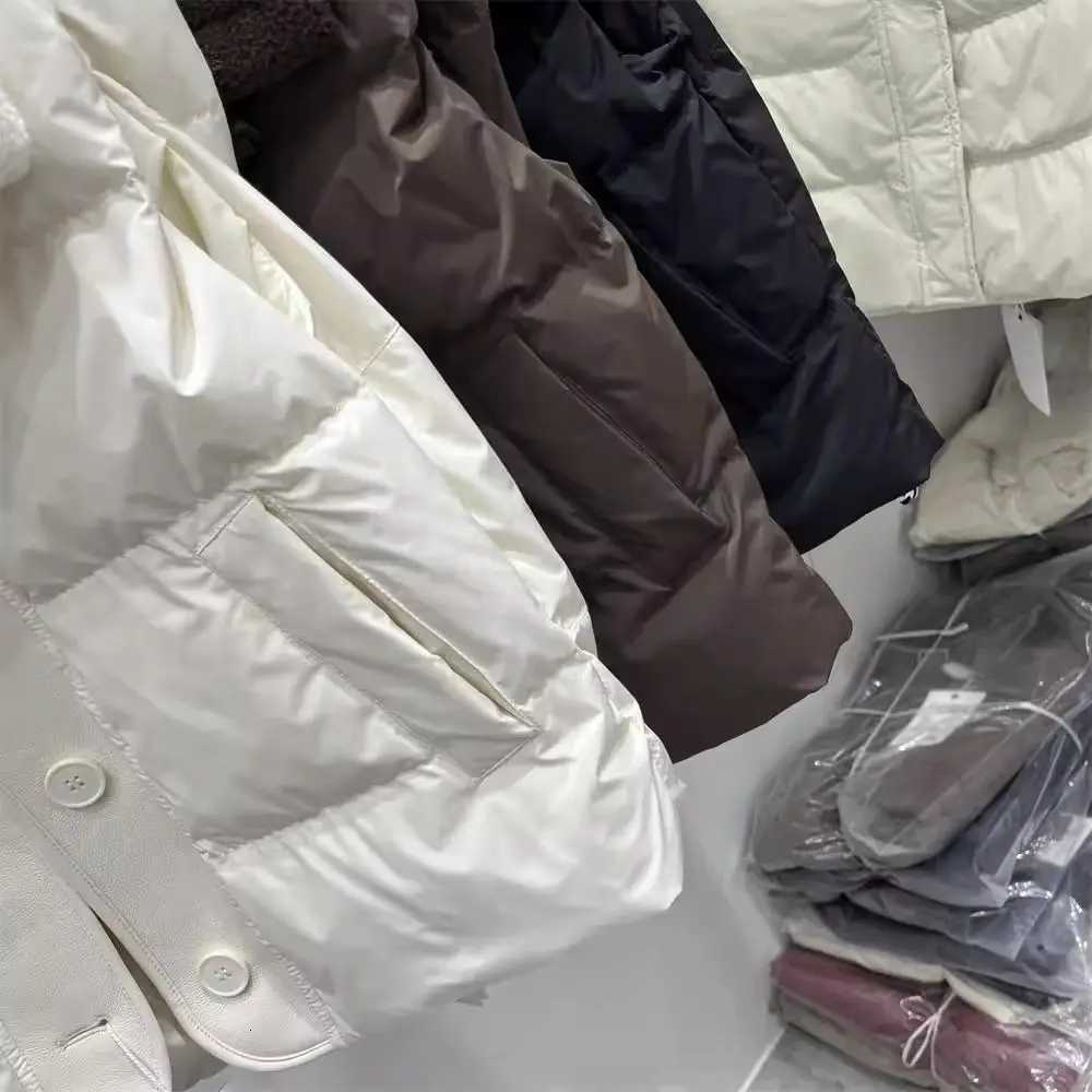 European Lamb Wool Lapel Thickened Cotton Vest Women Short Autumn and Winter New Style Leather Vest JacketT251128