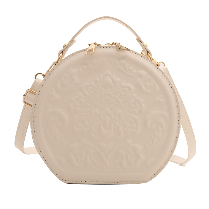 2025 New Korean Minimalist PU Round Satchel Bag - Designer Shoulder Crossbody Handbag for Women (Free Shipping)