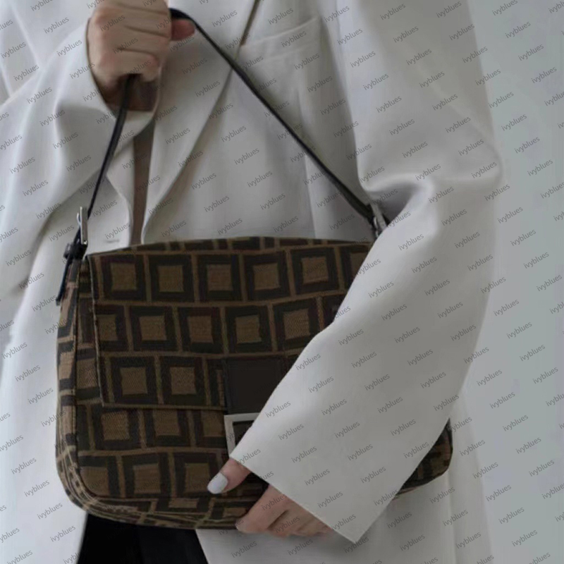 Vintage Crossbody Bag Designer Shoulder Bag Full Letter Handbag Baguette Capacity Purse Canvas Hobo Messenger Cross Body Bags Satchel Women Designers Tote Pouch