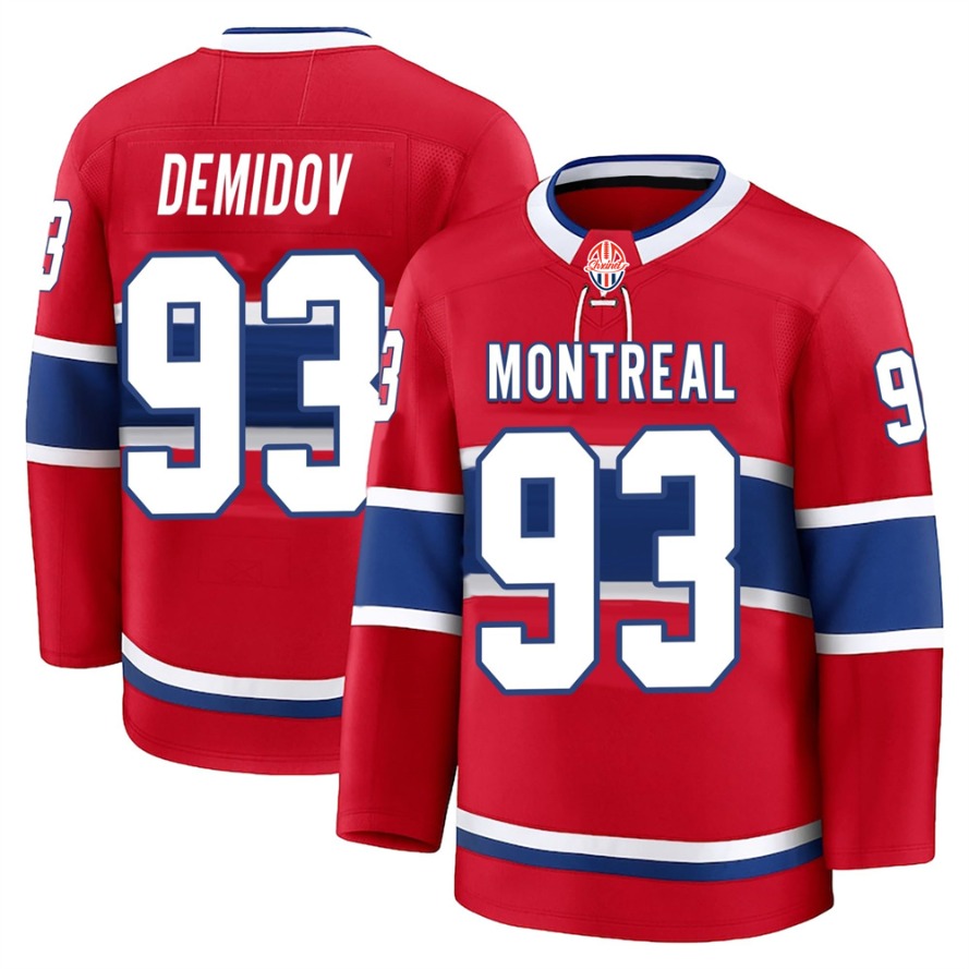 jerseydetective store 2025 New Top Stitched Ice Hockey Jerseys Montreal 93 Demidov 13 Caufield 48 Lane Hutson 14 Suzuki Wholesale Jerseys
