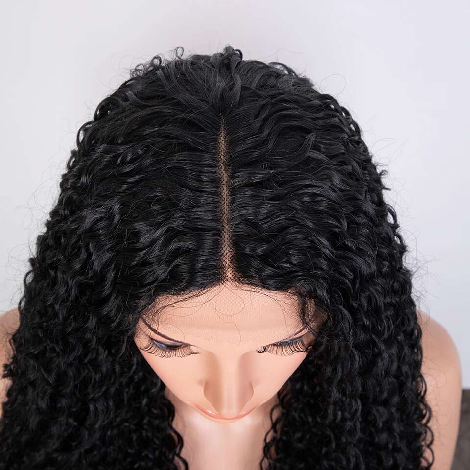 Rebecca Fashion 30 inch Long Curly Ombre Blonde Platium Synthetic Lace Wigs for Black Women