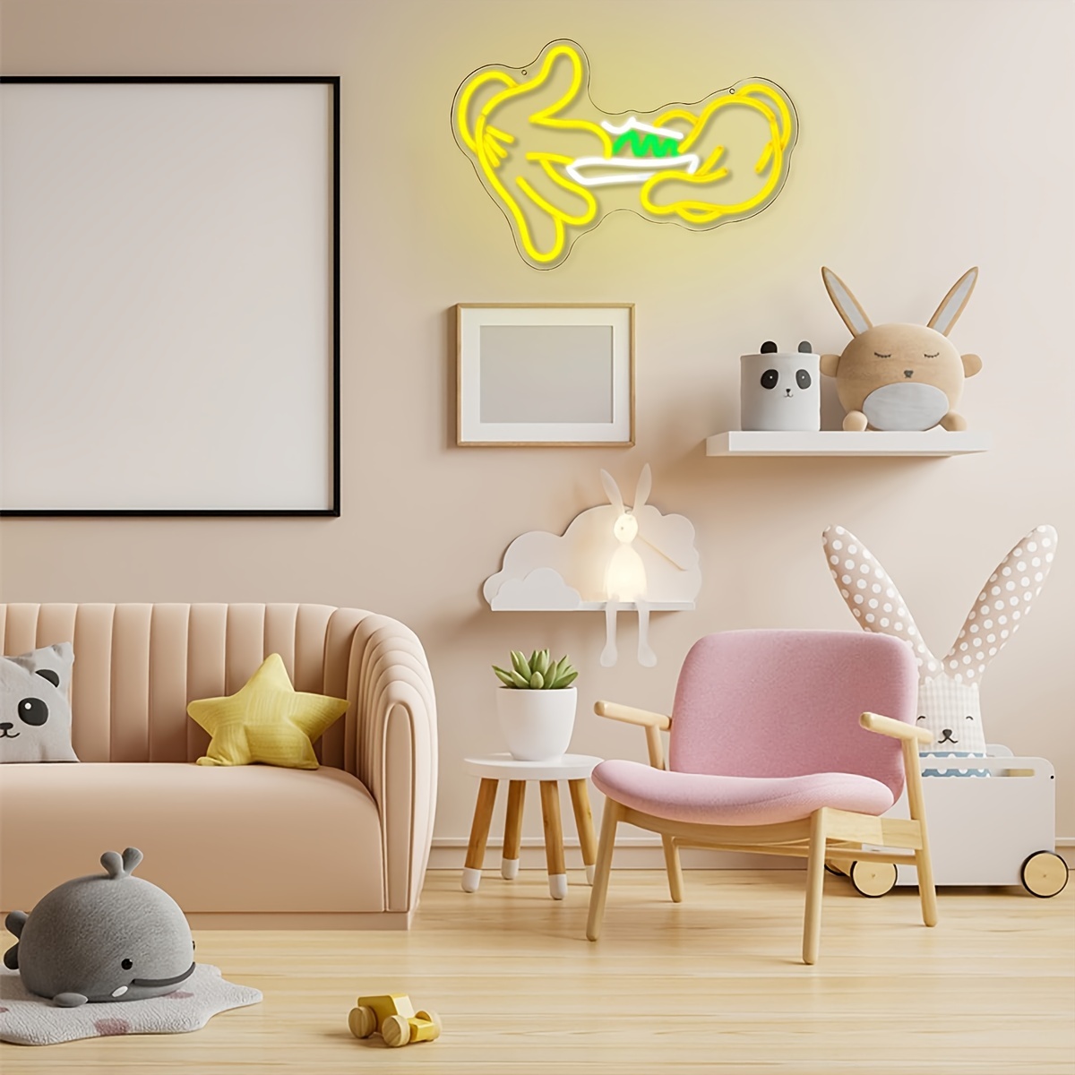 Holding Neon Sign for Wall Decor Glove Neon Light Green Leaf LED for Bedroom Living Room Shop Mall Supermarket Bar Man Cave Decoration