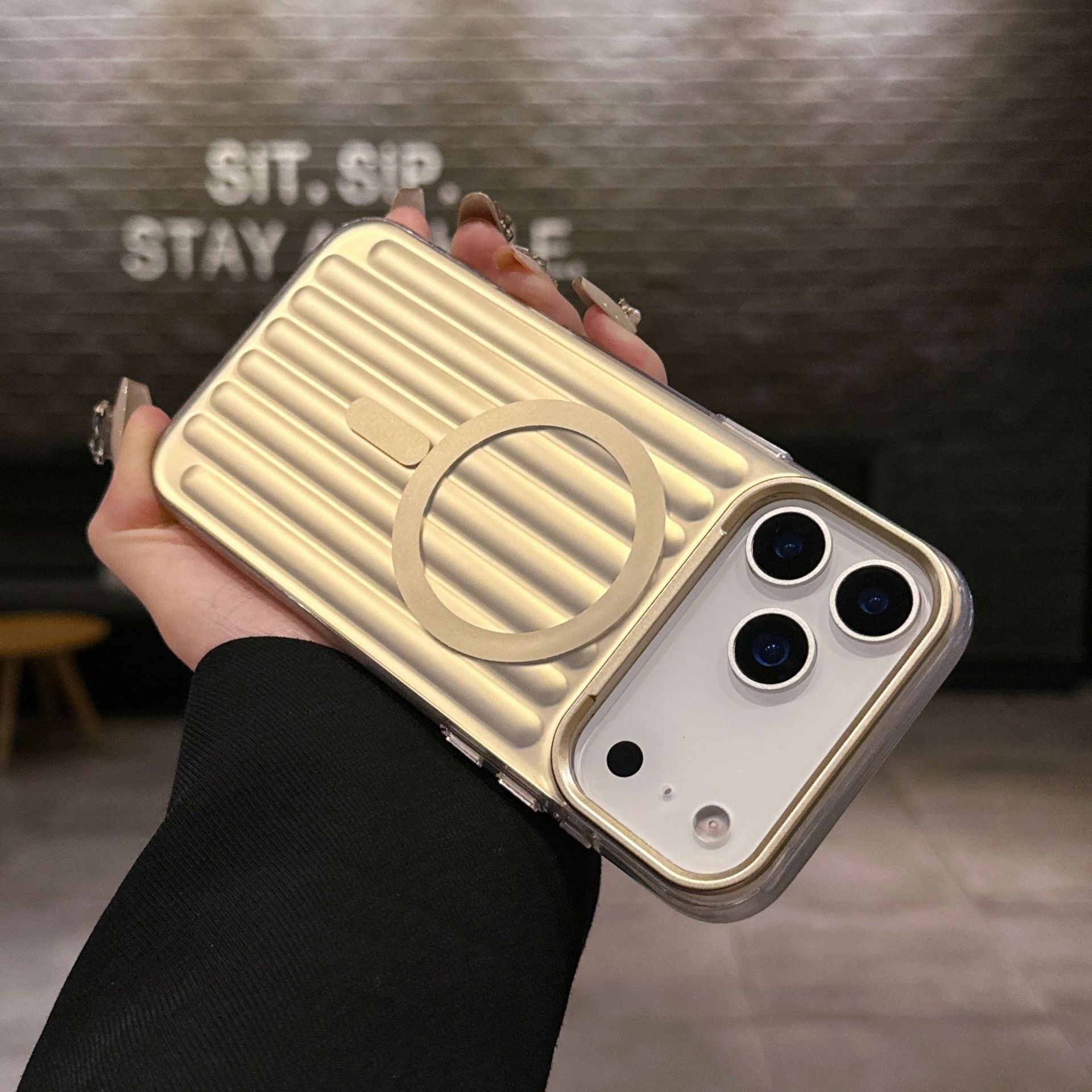 3D Luggage Phone Case Compatible with iPhone 17 Pro Max, Apple 16/15 Shockproof, Magnetic Charging