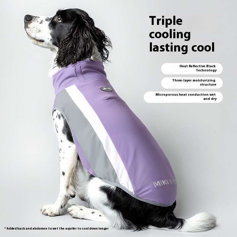 Dog vest summer, ice feeling, breathable, heatstroke prevention clothes, border collie pets, light and thin cool clothes in summer
