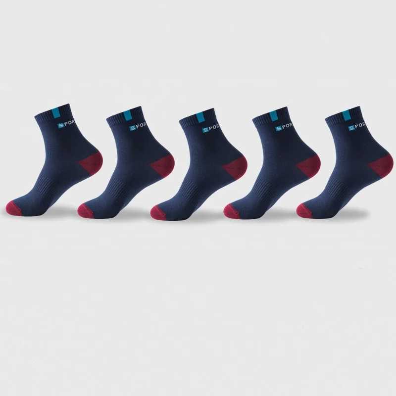 10 Pairs Socks MENS Summer Mid-calf Cotton Anti-odor Sweat Breathable Thin Socks Spring and Summer Sports MENS Socks Letters S J251128